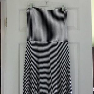 GAP Blue Striped Multi-way Tube Dress